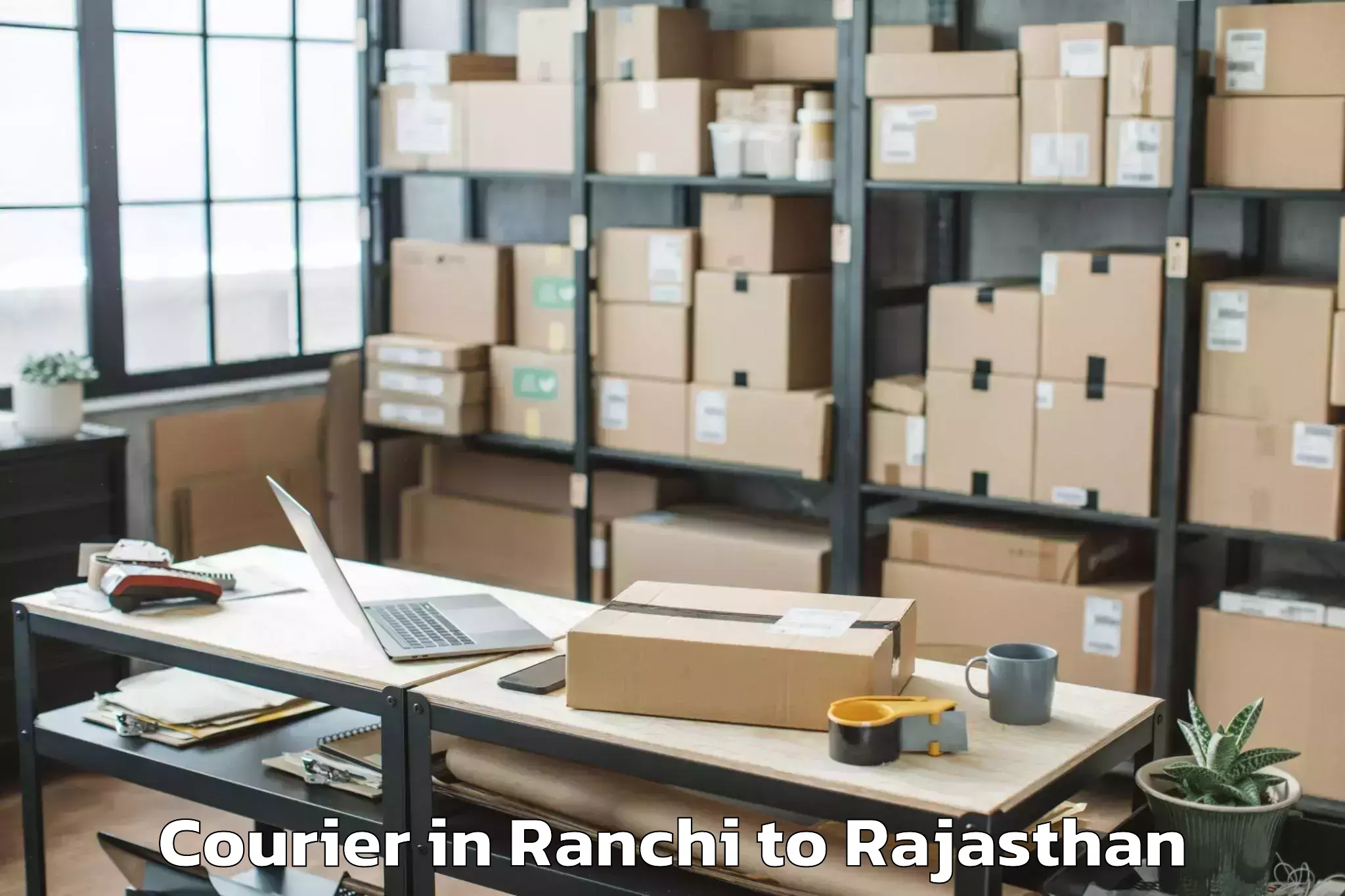 Efficient Ranchi to Udaipur Courier